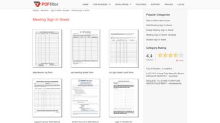 
                            12. 19 Printable Meeting Sign In Sheet Forms and Templates - Fillable ...