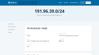 
                            9. 191.96.39.0/24 Netblock Details - Intellectica Systems India ...