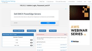 
                            1. 192.0.2.1 Admin Login, Password, and IP - Clean CSS