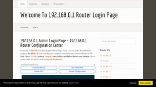
                            8. 192.168.0.1 Admin Login Page – 192.168.0.1 Router Configuration ...