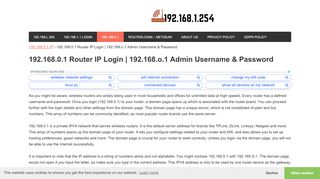 
                            13. 192.168.0.1 Admin Router IP | How to Login 192.168.o.1