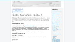 
                            13. 192.168.0.1 IP Address Admin - 192.168.o.1 IP