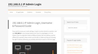 
                            5. 192.168.0.1 IP Admin Login, Username & Password Guide