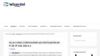 
                            7. 192.168.0.1 - Login, Admin, Senha e Configuração do Roteador