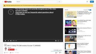 
                            6. 192.168.0.1 | Setup TP-LINK wireless N router TL-WR840N - YouTube
