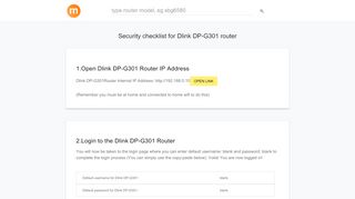 
                            8. 192.168.0.10 - Dlink DP-G301 Router login and password - modemly