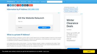 
                            9. 192.168.0.102 IP Address Whois - IP Address Lookup - IPaddress.is