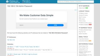 
                            9. 192.168.0.104 admin password - IPAddress.com