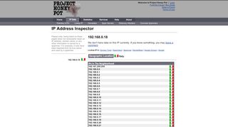 
                            9. 192.168.0.18 | IP Address Inspector | Project Honey Pot