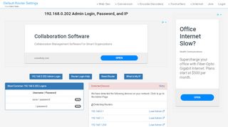 
                            4. 192.168.0.202 Admin Login, Password, and IP - Clean CSS