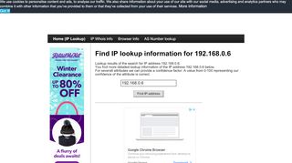 
                            2. 192.168.0.6 - Find IP Address - Lookup and locate an ip address