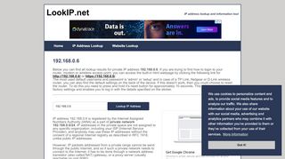 
                            5. 192.168.0.6 - Private Network | IP Address Information Lookup