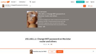 
                            4. 192.168.1.1: Change WiFi password on Movistar router and others ...