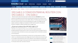 
                            1. 192.168.1.1 Como entrar al router - ADSLZone