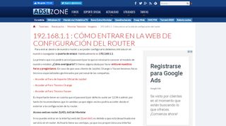 
                            10. 192.168.1.1 : Cómo entrar en la web de configuración del router