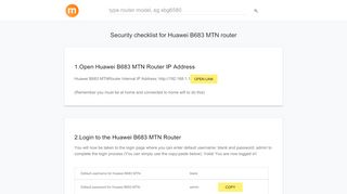 
                            10. 192.168.1.1 - Huawei B683 MTN Router login and ...