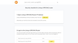 
                            5. 192.168.1.1 - Linksys WRV54G Router login and password - modemly