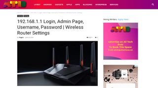
                            6. 192.168.1.1 Login, Admin Page, Username, Password | Wireless ...