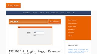 
                            5. 192.168.1.1 Login Page, Password Reset and WiFi Settings - Root ...