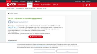 
                            8. 192.168.1.1 probleme de connection [Résolu] - Comment ...