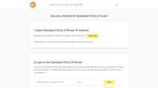 
                            7. 192.168.1.1 - Speedport Entry 2i Router login and password - modemly