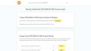 
                            5. 192.168.1.1 - ZTE ZXHN H118N Vivacom Router login and password