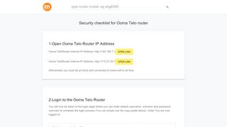 
                            7. 192.168.1.1\172.27.35.1 - Ooma Telo Router login and password