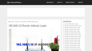 
                            10. 192.168.1.13 Router Admin Login Username and Password