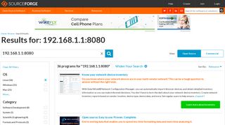 
                            12. 192.168.1.1:8080 free download - SourceForge