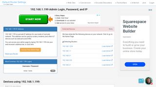 
                            3. 192.168.1.199 Admin Login, Password, and IP - Clean CSS