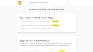 
                            13. 192.168.1.1\tplinklogin.net - TP-Link TL-WR940N Router login and ...