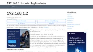 
                            3. 192.168.1.2 - 192.168.1.1 router login admin