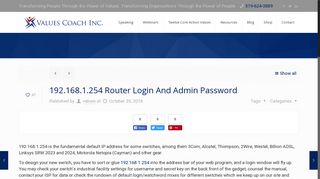 
                            7. 192.168.1.254 Router Login And Admin Password | Values Coach Inc.