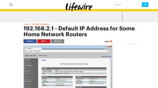 
                            9. 192.168.2.1 Default IP Address for Some Home Network Routers