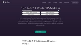 
                            12. 192.168.2.1 Default Router IP Address - NetSpot
