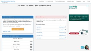 
                            1. 192.168.2.254 Admin Login, Password, and IP - Clean CSS