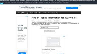 
                            4. 192.168.4.1 - Find IP Address - Lookup and locate an ip address