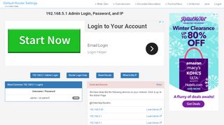 
                            7. 192.168.5.1 Admin Login, Password, and IP - Clean CSS