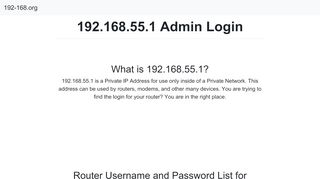 
                            10. 192.168.55.1 - Login Admin
