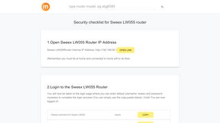 
                            12. 192.168.55.1 - Sweex LW055 Router login and password - modemly