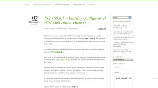 
                            13. 192.168.8.1 – Entrar y configurar el Wi-Fi del router Huawei | Redes ...