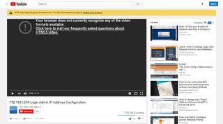 
                            7. 192.168.l.254 Login Admin IP Address Configuration - YouTube