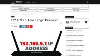 
                            8. 192.169.9.1 Router Login Admin Username and Password