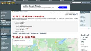 
                            1. 192.68.0.1 IP Address Location | SG IP network tools