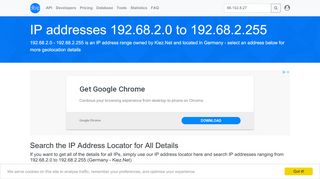 
                            4. 192.68.2 - Germany - Kiez.Net - Search IP addresses - DB-IP.com