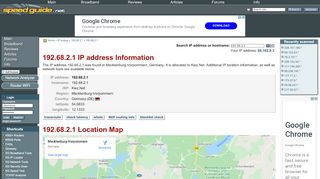 
                            1. 192.68.2.1 IP Address Location | SG IP network tools - SpeedGuide