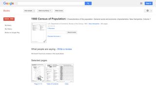 
                            9. 1980 Census of Population: Characteristics of the population. ... - Google बुक के परिणाम