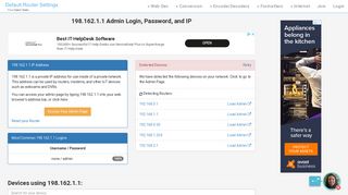 
                            4. 198.162.1.1 Admin Login, Password, and IP - Clean CSS