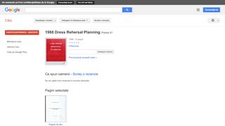 
                            12. 1988 Dress Rehersal Planning