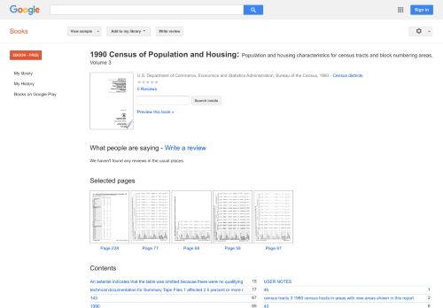 
                            11. 1990 Census of Population and Housing: Population and housing ...